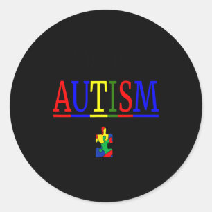 Be Kind I Have Autism Classic Round Sticker