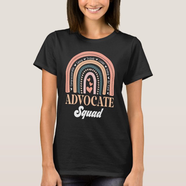 Be Kind Include Autism Advocate Squad Sped Teacher T-Shirt (Front)