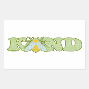 BE KIND inspirational motivational bee Sticker