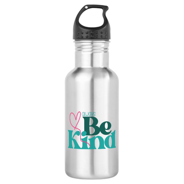 Be Kind Inspirational Quote 532 Ml Water Bottle (Front)