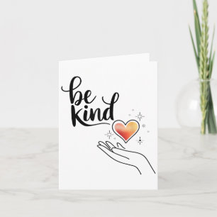 Be Kind Insrational Quote Sitive Motivational  Card