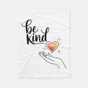 Be Kind Insrational Quote Sitive Motivational Fleece Blanket