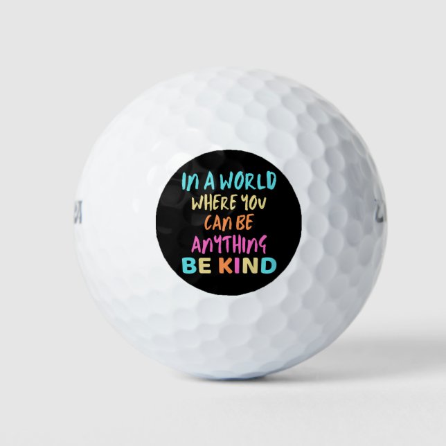 Be Kind Kindness Golf Balls (Front)