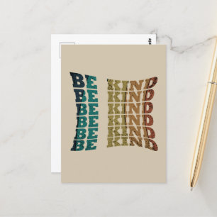 Be kind kindness postcard