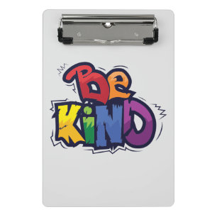 Be Kind LGBTQ Rainbow Pride Month Mini Clipboard