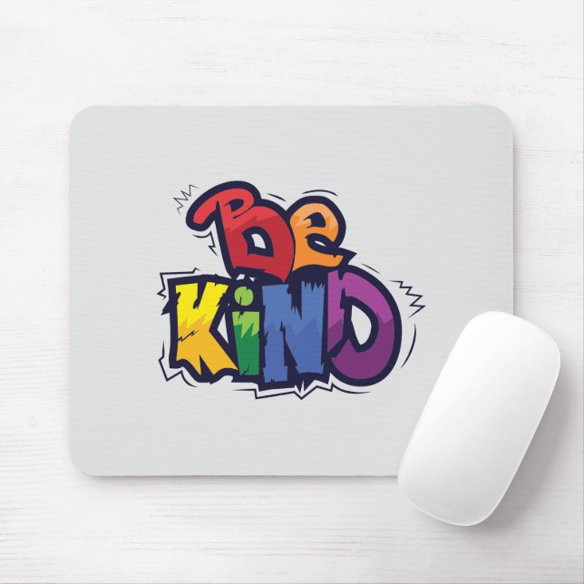 Be Kind | LGBTQ | Rainbow | Pride Month Mouse Pad (With Mouse)