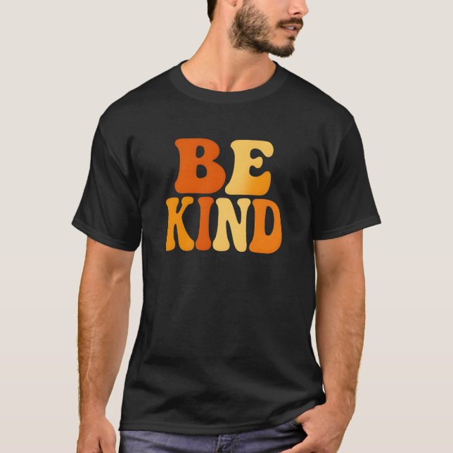 Be Kind Men's Basic T-Shirt (Devant)
