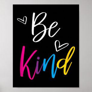 Be Kind Mens Womens Kids Apparel, Kindness Anti Bu Poster