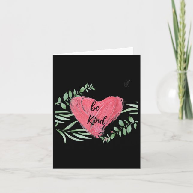 Be Kind Mental Health Awareness Design  Card (Front)