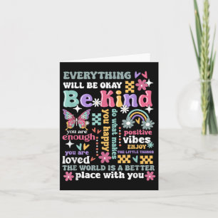 Be Kind Mental Health S Mental Health Awareness  Card