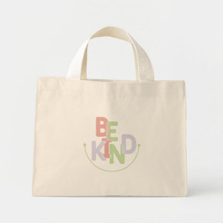 Be kind mini tote bag