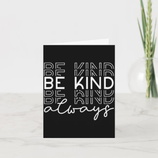 Be kind minimalist love kindness positive  card