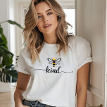 Be Kind Modern Bee Kind Typography Tri-Blend Shirt<br><div class="desc">Be Kind Modern Bee Kind Typography Tri-Blend Shirt features a simple modern design of a honey bee with the text "kind" below in modern calligraphy script. Created by Evco Studio www.zazzle.com/store/evcostudio</div>