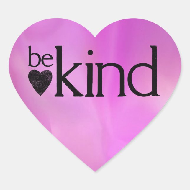 Be Kind motivational stickers (Front)