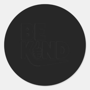 Be Kind - Motivational Thumbs Up Design Sticker 