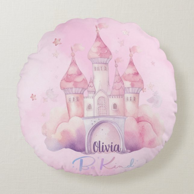 Be Kind Palace Customizable Round Pillow (Front)