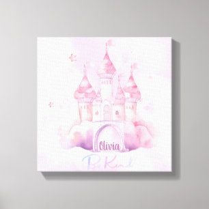 Be Kind Palace on the Pink Cloud customizable Canvas Print