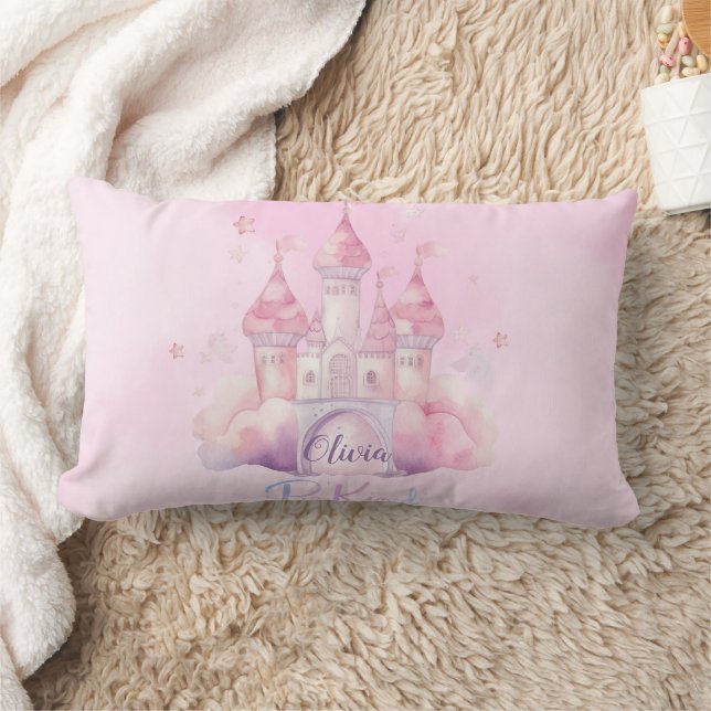 Be Kind Palace on the Pink Cloud  Lumbar Pillow (Blanket)