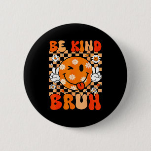 Be kind positive kindness orange kids anti 2 inch round button