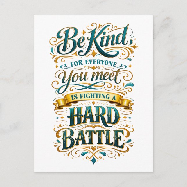 "Be Kind" Postcard (Front)