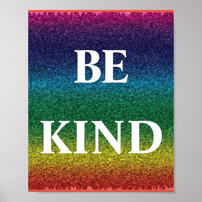 Be kind poster (Front)
