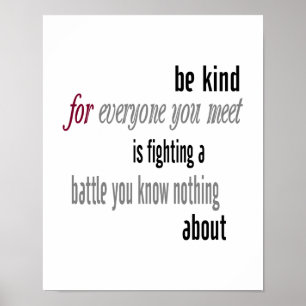 Be Kind Poster