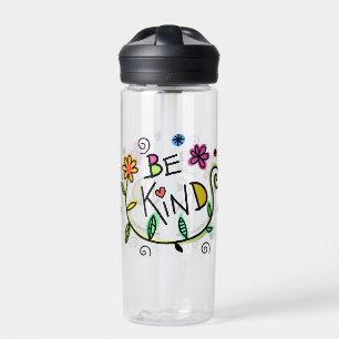 Be Kind Quote Cute Typography Water Bottle