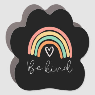 Be kind rainbow anti bullying rainbow car magnet