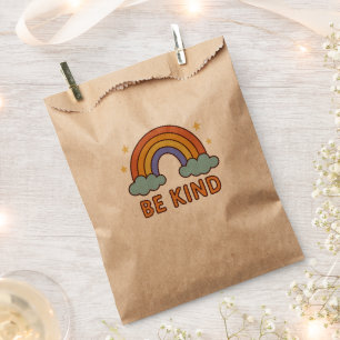 "Be Kind Rainbow – Colourful Positive Quote Design Favour Bag