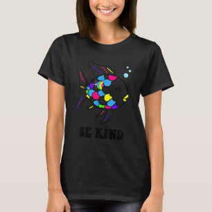 Be Kind Rainbow Fish Teacher Life Teaching Back To T-Shirt