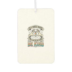 Be Kind Rainbow Heart Hands Vintage Shirt Design_1 Air Freshener