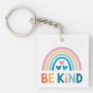 Be Kind Rainbow Keychain