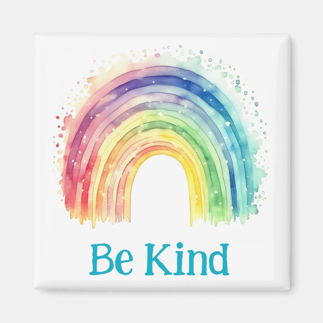 Be kind rainbow magnet (Front)