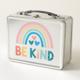 Be Kind Rainbow Metal Lunch Box
