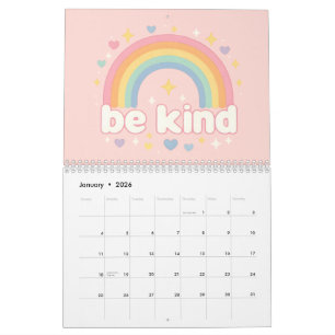 Be Kind – Rainbow Pastel Positivity Calendar