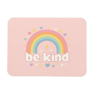 Be Kind – Rainbow Pastel Positivity Magnet