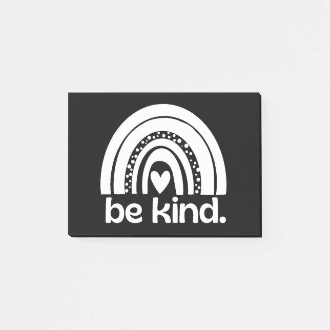Be Kind Rainbow Post-it Notes (Front)