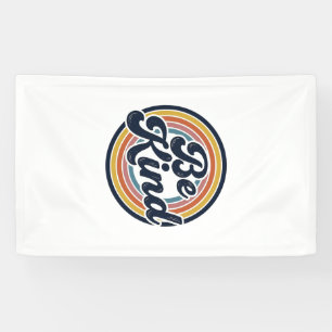 Be Kind Retro Rainbow Vintage Shirt Design_1 Banner