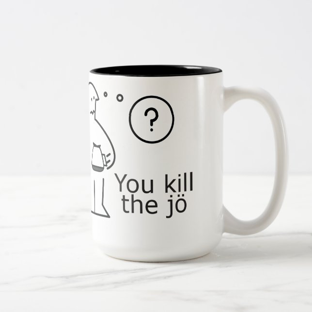 be kind, rewind Two-Tone coffee mug (Right)