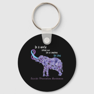 Be Kind Semicolon Suicide Prevention Awareness Wee Keychain