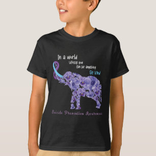 Be Kind Semicolon Suicide Prevention Awareness Wee T-Shirt