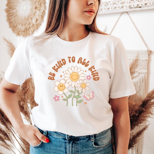 Be Kind Shirt Retro Shirt Positivity Good Vibes (Creator Uploaded)