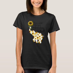 Be Kind Sign Language Elephant Sunflower Quote  Id T-Shirt