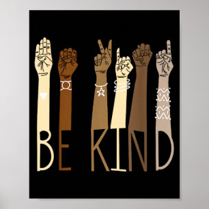 Be Kind Sign Language Hand Talking