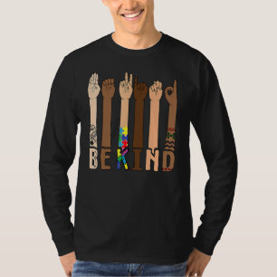 Be Kind Sign Language Hand Talking Teachers Interp T-Shirt