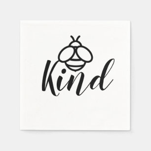 Be Kind simple cute honey bee design Napkin