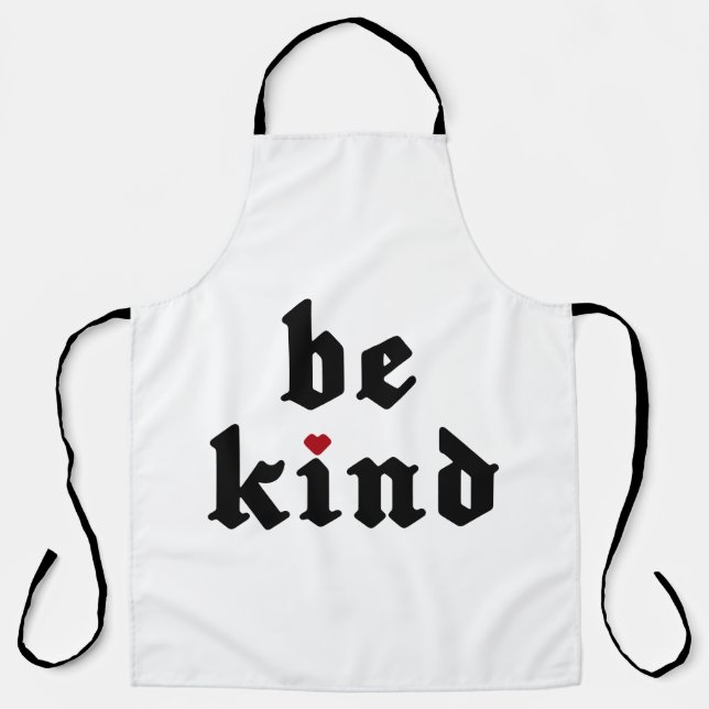 Be Kind – Simple Positive Message Apron (Front)