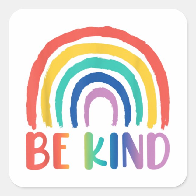 Be Kind Square Sticker (Front)