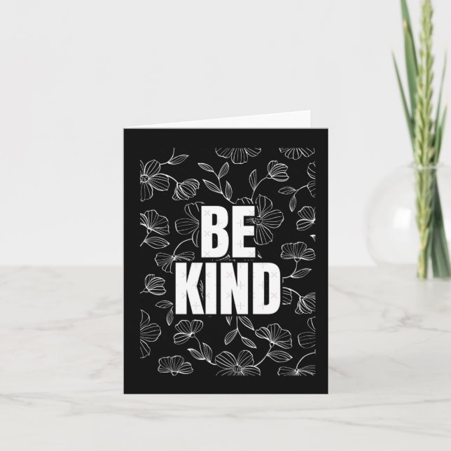 Be Kind Sticker12  Card (Front)