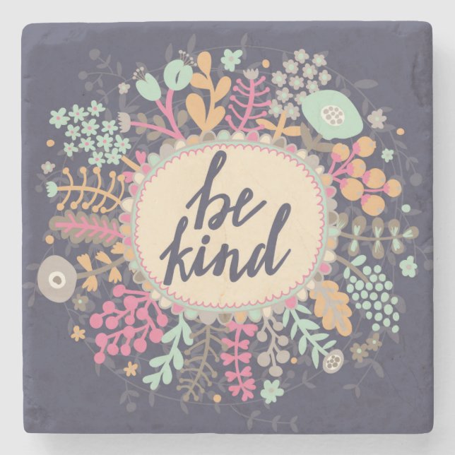 Be Kind Stone Coaster (Front)